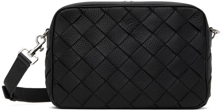 Taška cez rameno Bottega Veneta Bottega Veneta Intrecciato Medium Camera Bag Čierna | 755925-V4G31-8803, 0