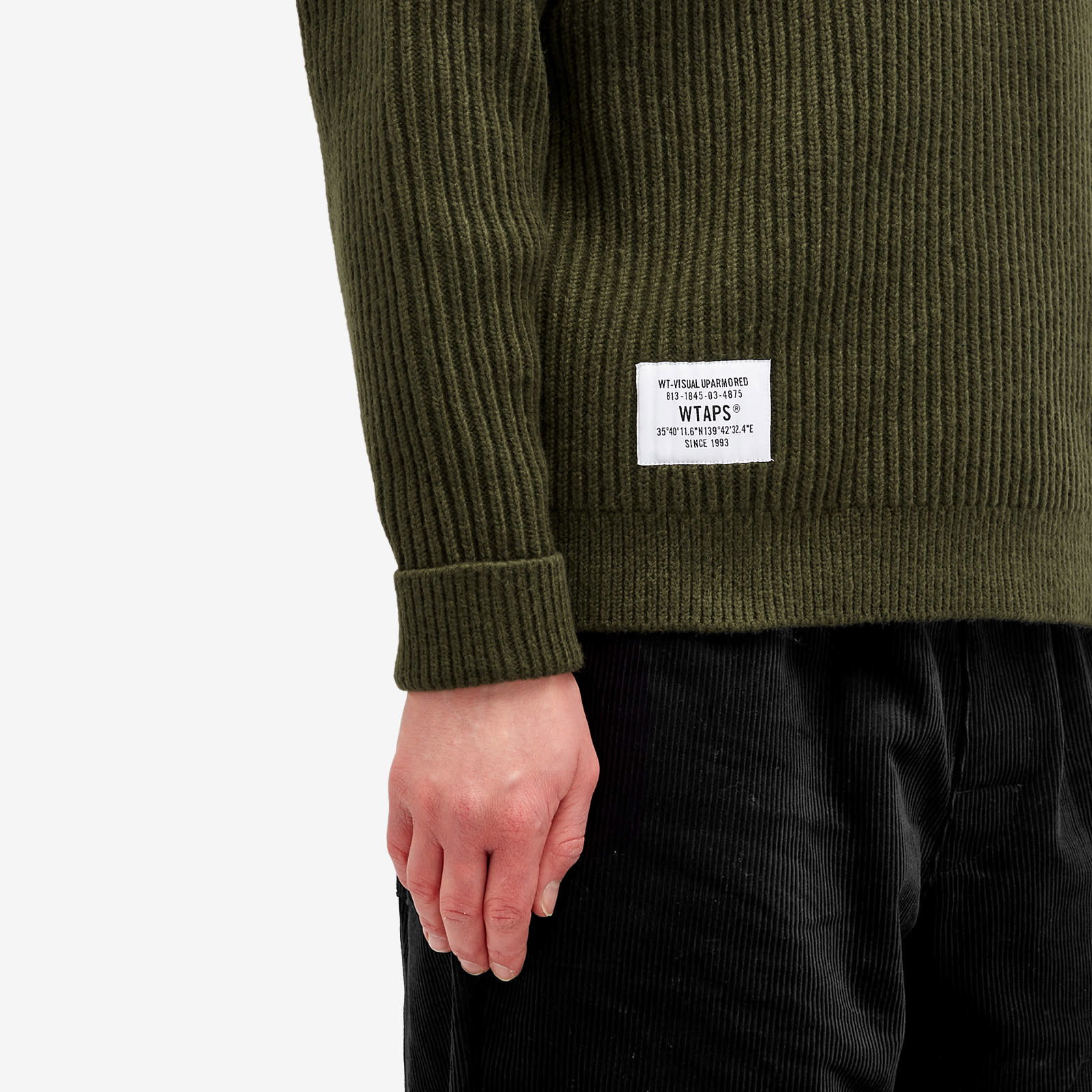 WTAPS 06 Heavy Ribbed Knit Sweater, Size Large