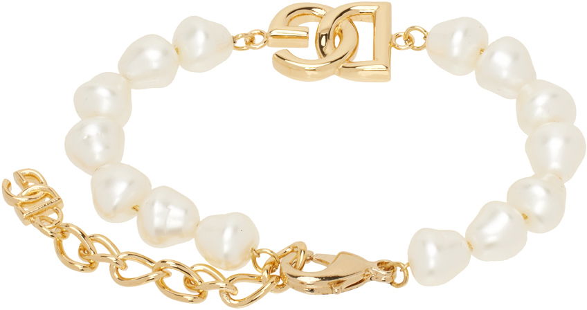 Náramok Dolce & Gabbana Link Pearls Bracelet Metalická | WBQ6M1W1111, 1
