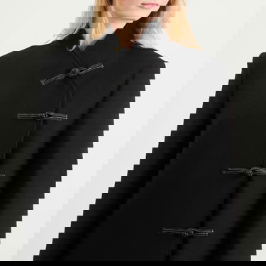 Kabáty Róhe Mandarin Wool Coat Čierna | 417-10-064, 5