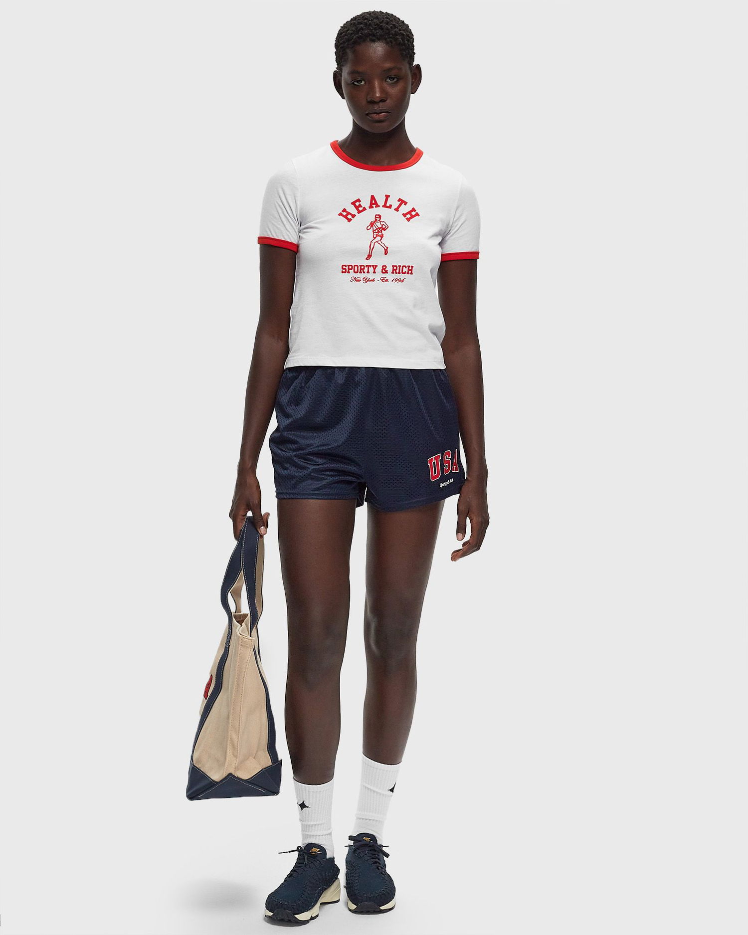 Šortky Sporty & Rich Mesh Disco Short Navy | SH028503643BL32, 1