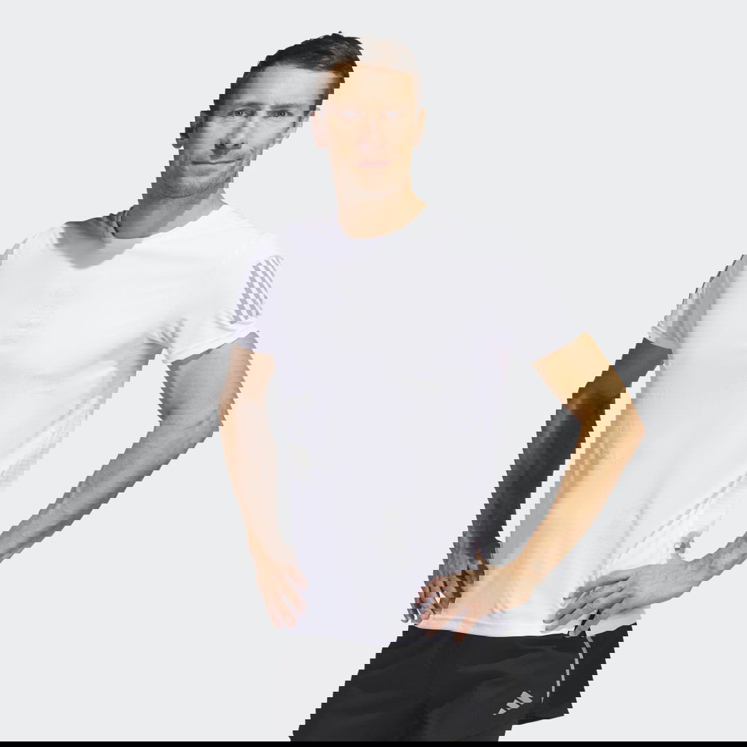 Tričko adidas Performance Run For The Oceans Tee Biela | IC0215, 0