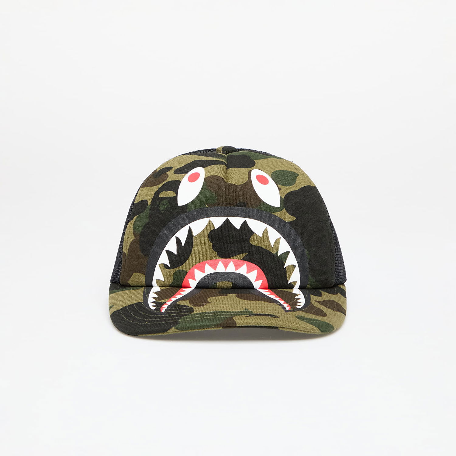 Šiltovka BAPE A BATHING APE 1st Camo Shark Mesh Cap Zelené | 001CPK701008M GRN, 0
