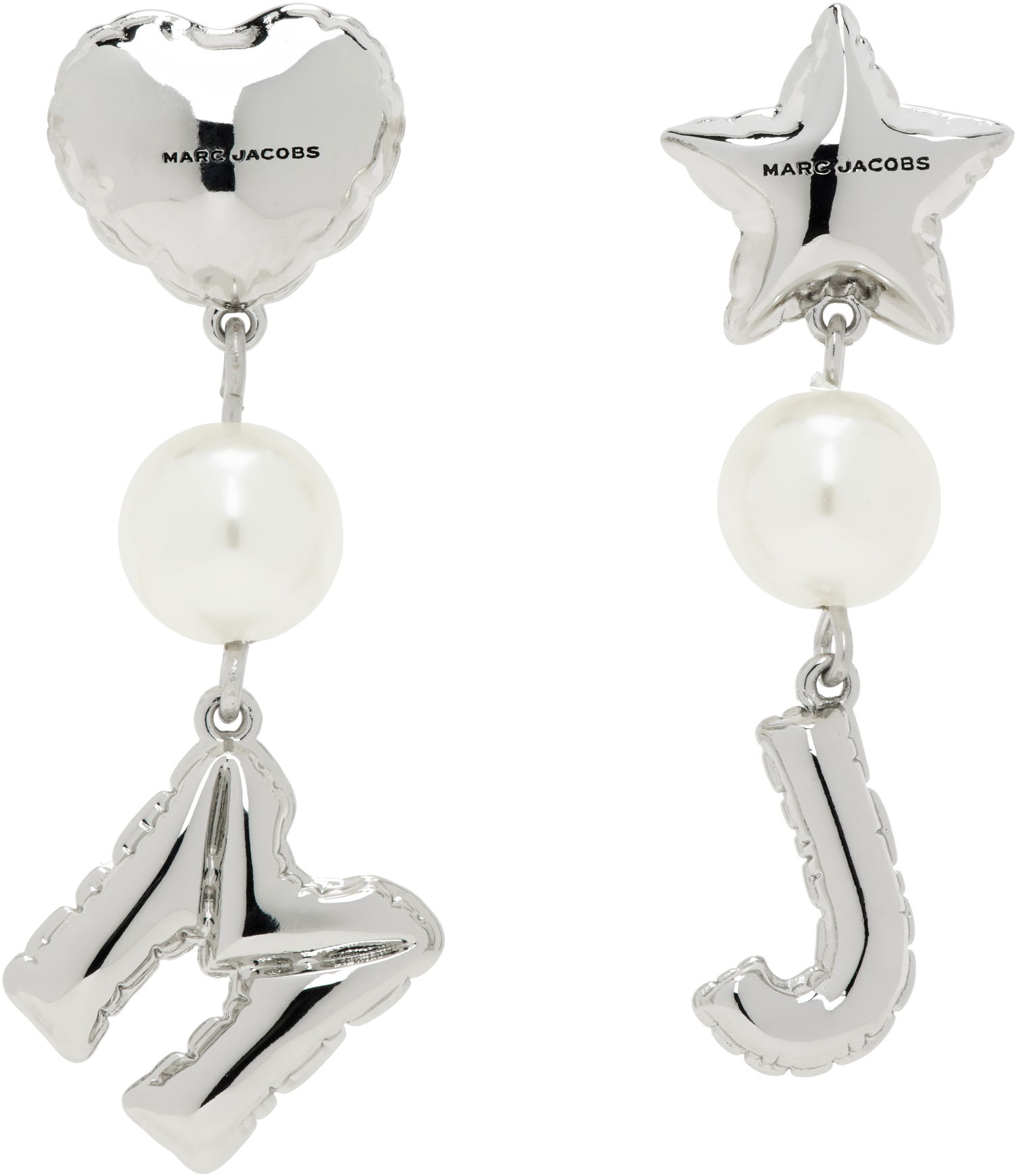 Náušnice Marc Jacobs Marc Jacobs MJ Balloon Pearl Earrings Metalická | 2S5JER001J12, 0