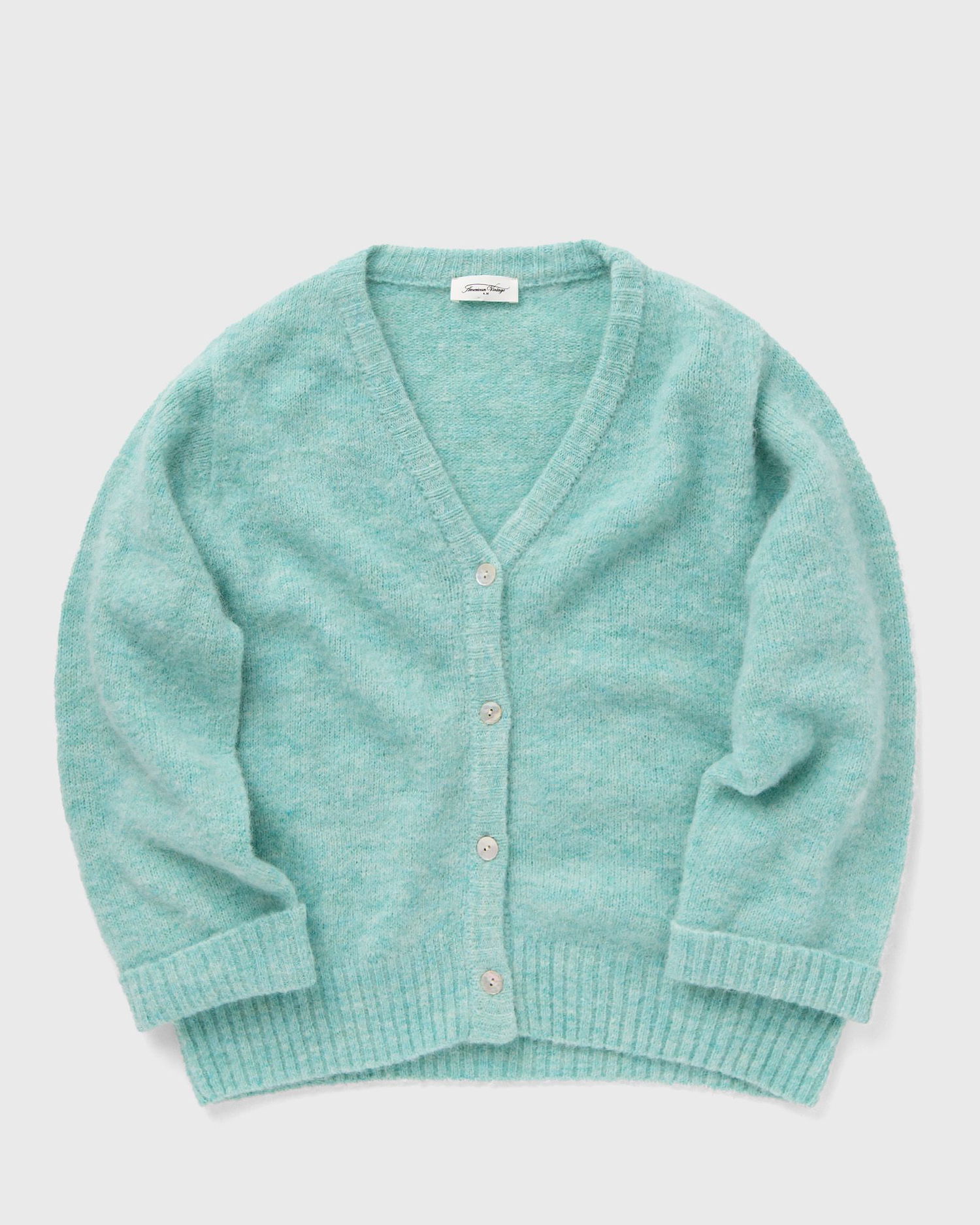 Sveter American Vintage Knitwear Cardigan Zelené | EAST19GE24-LAGON-CHINE, 0