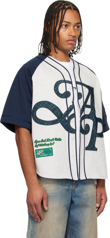 Košeľa AAPE by A Bathing Ape Fancy Plaid Script Baseball Shirt Rôznofarebný | AAPTEM1660XXNWH2, 1