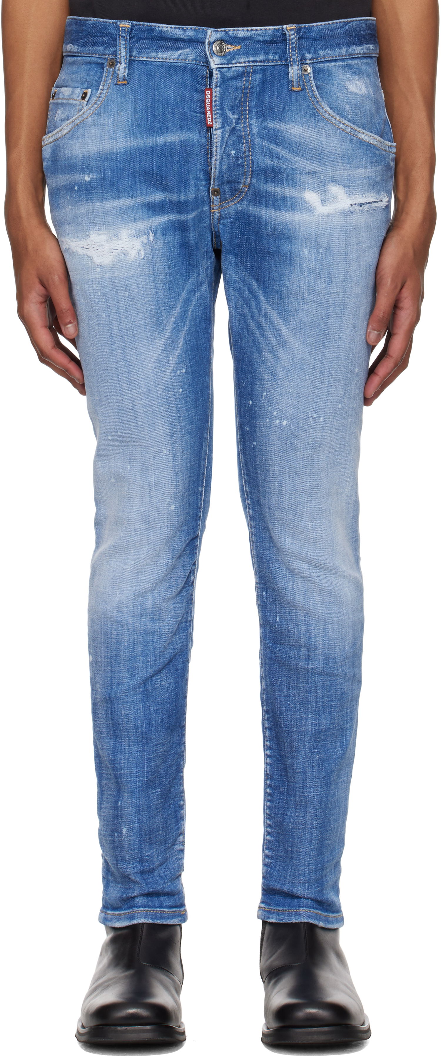 Džínsy DSQUARED2 Dsquared2 Skater Jeans Modrá | S74LB1675_S30872, 0