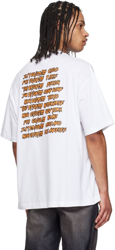 Tričko Versace Versace Jeans Couture Logo Tour Graphic T-Shirt Biela | E78GAHC03_ECJ01C, 2