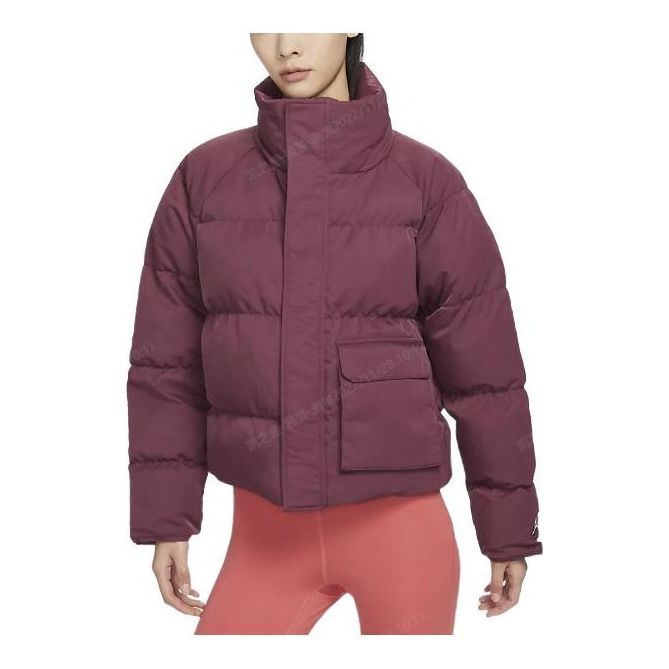 Prešívaná bunda Jordan Air Jordan Women's Windproof Puffer Jacket Vínová | DR0547-645, 0