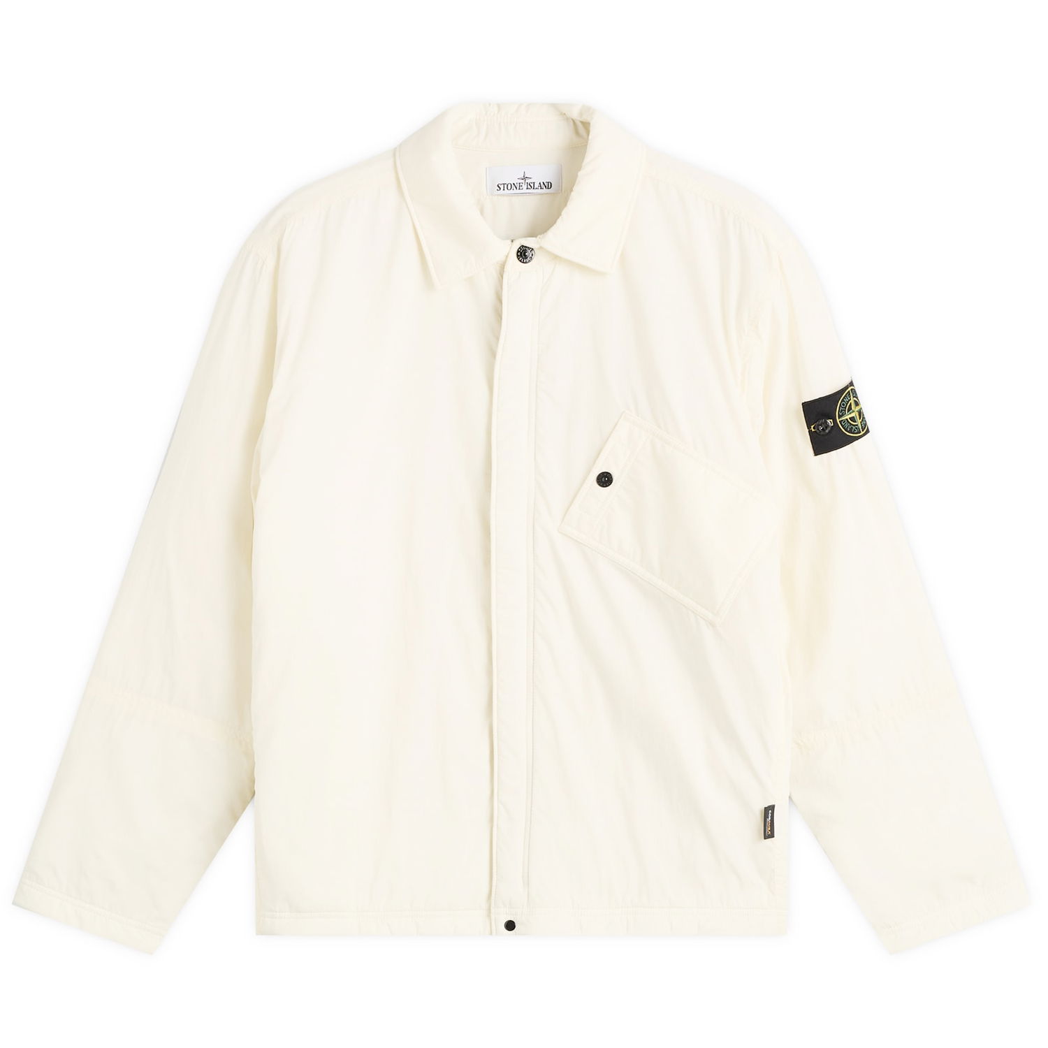 Košeľa Stone Island Stone Island Ripstop Cordura Zip Overshirt, Size Large Biela | K2S151200007-V0093, 1