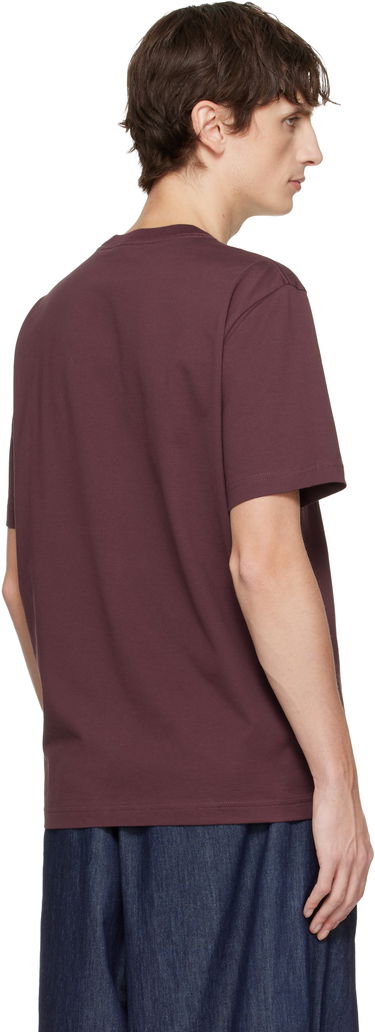 Tričko LANVIN Embroidered 'Lanvin' Cotton T-shirt Vínová | RM-TS0012-J300-H25, 2