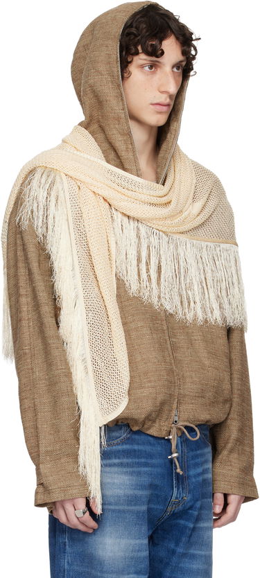 Šál OUR LEGACY OUR LEGACY WORK SHOP Fringed Knit Scarf Hnedá | WS2258TAF, 1