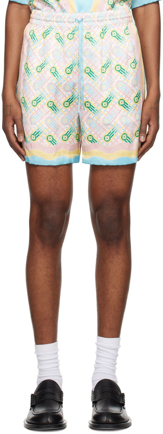 Šortky Casablanca Ping Pong Shorts Modrá | MPS24-TR-012-01, 0