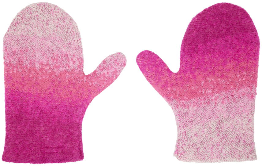 Rukavice ERL Gradient Knitted Mittens Ružová | ERL05K055, 1