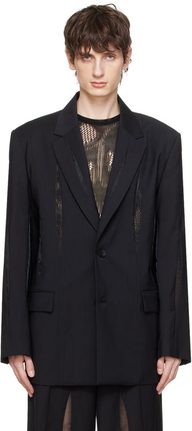 Kabáty Feng Chen Wang Feng Chen Wang Paneled Blazer Čierna | FMS17JK04, 0