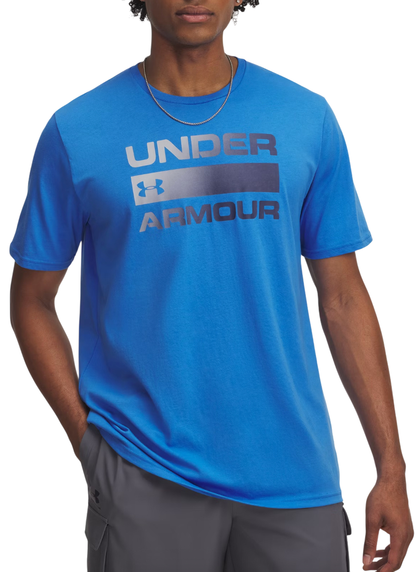 Tričko Under Armour TEAM ISSUE WORDMARK Short Sleeve T-Shirt Modrá | 1329582-402