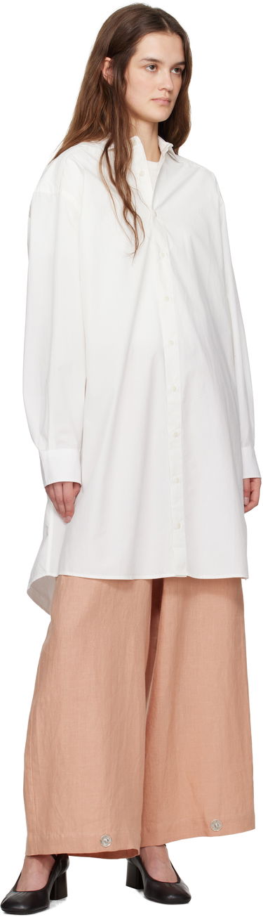 Košeľa Baserange Baserange Claude Shirt Midi Dress Biela | DROL-POU-SP25, 3