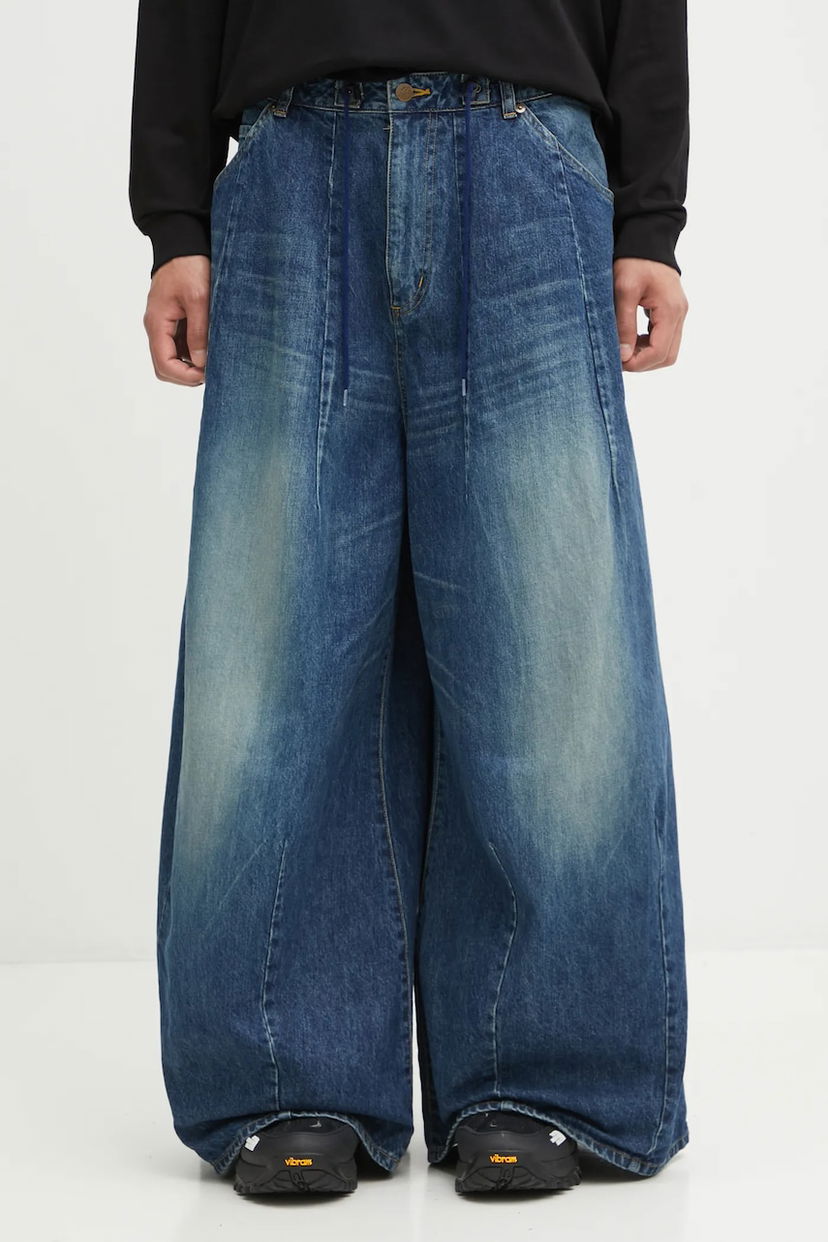 Džínsy Needles Needles H.D. Buggy Jeans Modrá | RW233