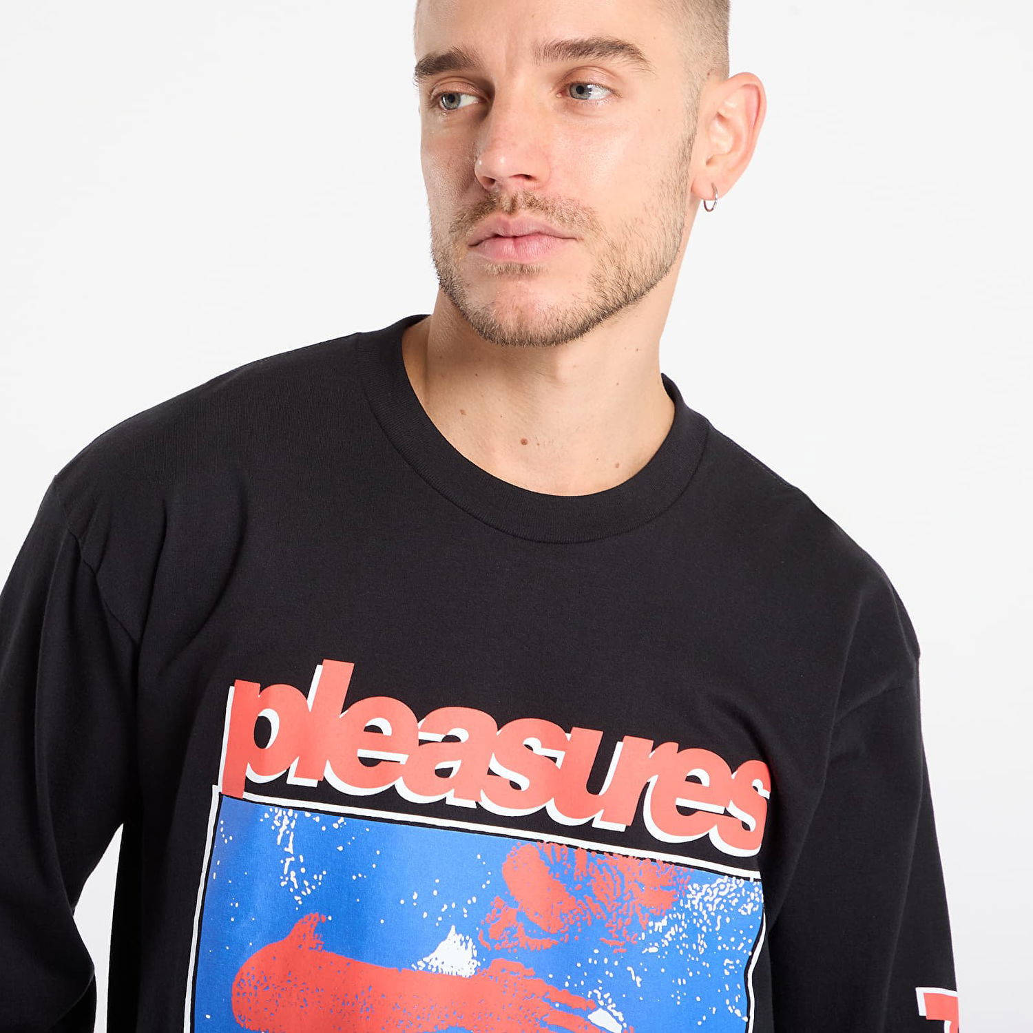 Tričko Pleasures Pleasures Embrace Long Sleeve T-shirt Čierna | P25F078- BLACK, 1