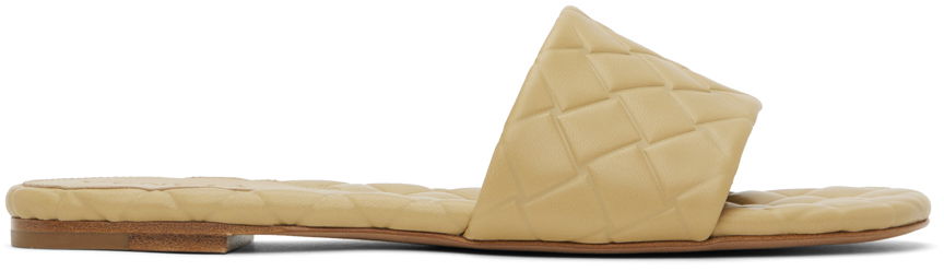 Bottega Veneta Amy Quilted Leather Slide Sandals