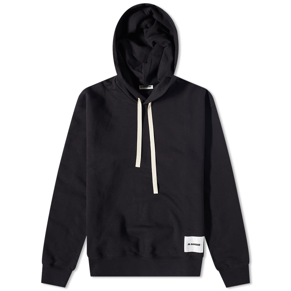 Mikina Jil Sander Plus Logo Patch Popover Hoody Čierna | J47GU0105-J20039-001, 0