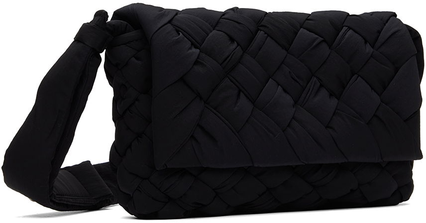 Taška cez rameno Bottega Veneta Bottega Veneta Small Rumple Messenger Bag Čierna | 795498-V4GE1-8803, 1