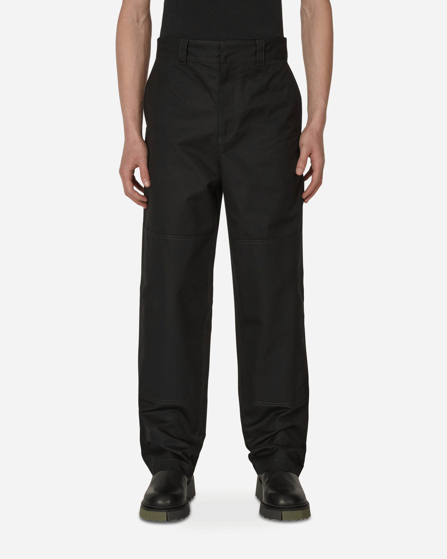 Nohavice Off-White Diagonal Pocket Carpenter Pants Black Čierna | OMCA207C99FAB001 1001, 1