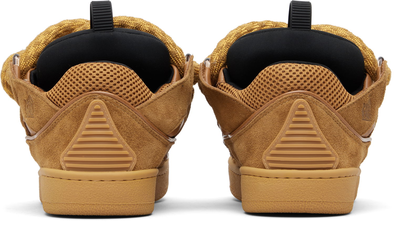 Tenisky a topánky LANVIN Tan Curb Leather With Snake Laces Sneakers Béžová | FU-SKDK12-DRCO-H25, 1