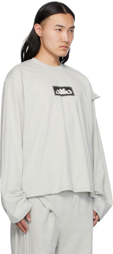 Tričko Ottolinger Ottolinger Logo Longsleeve T-Shirt Šedá | 115-102815-01, 1
