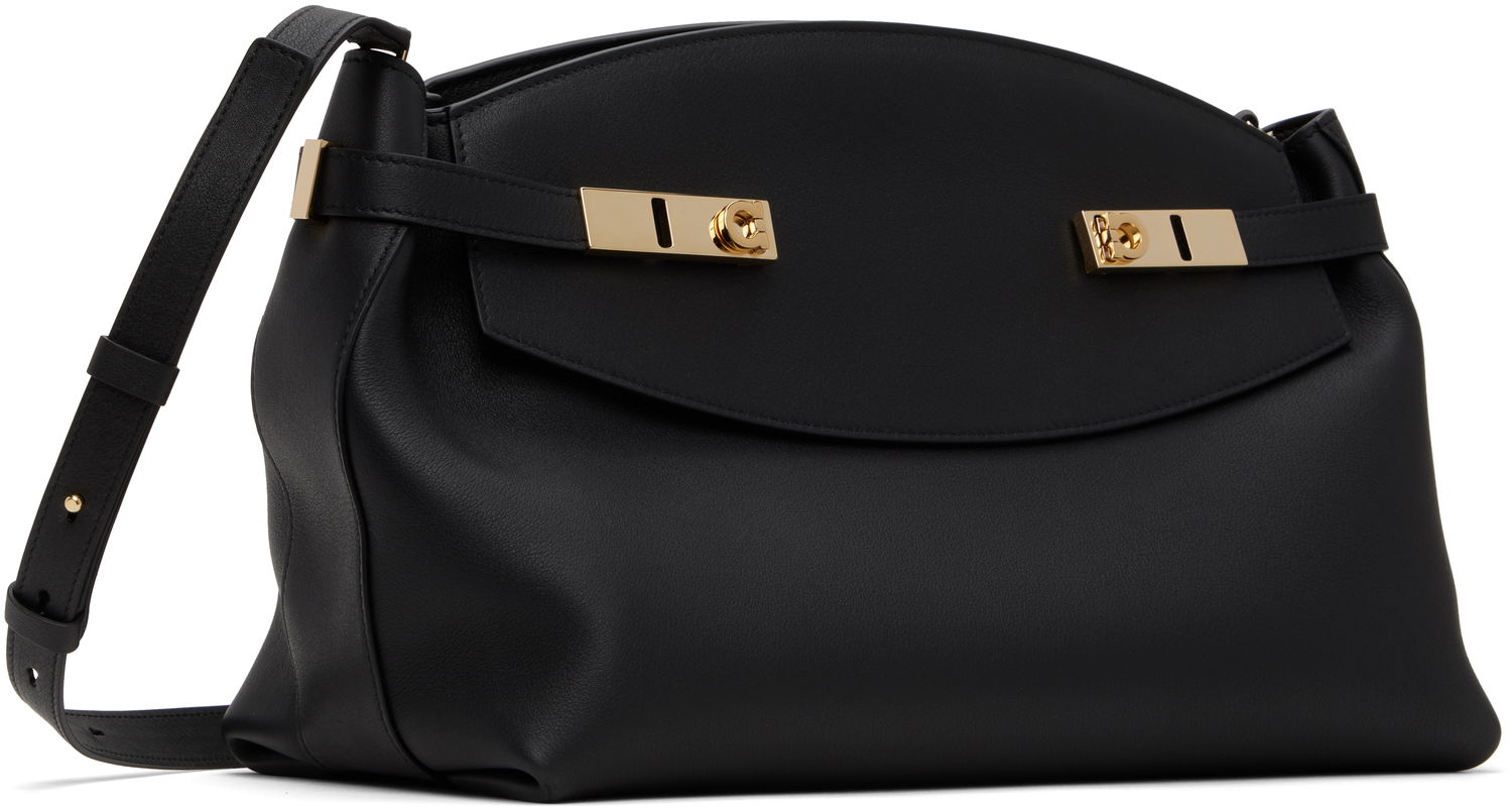 Kabelka FERRAGAMO Salvatore Ferragamo Hug Soft Crossbody Bag Čierna | 766676, 1