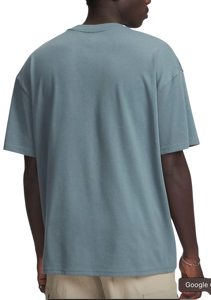 Tričko Under Armour Heavyweight Oversized Branded Short Sleeve T-Shirt Modrá | 1389146-587, 1