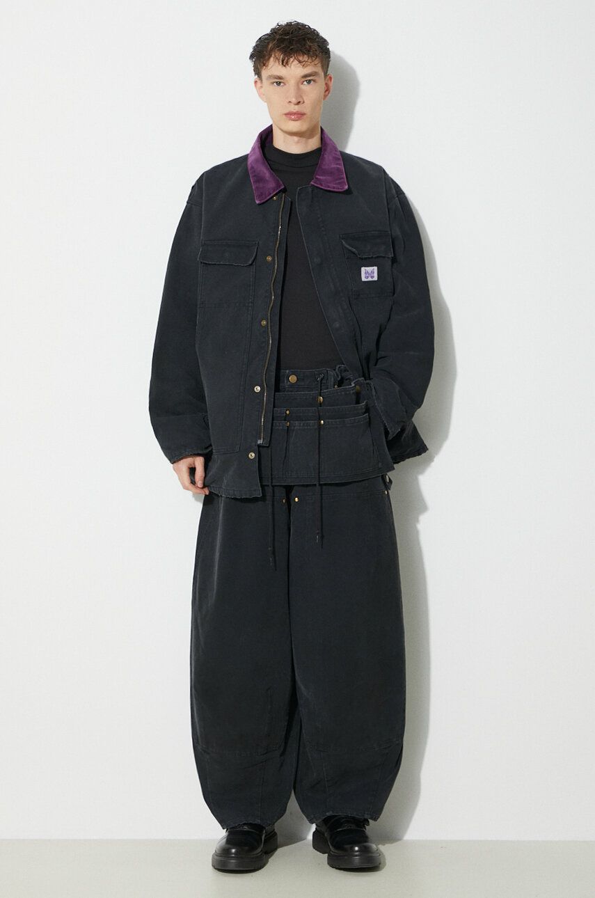 Bunda Needles Lumberjack Oversized Jacket Čierna | NS157, 1