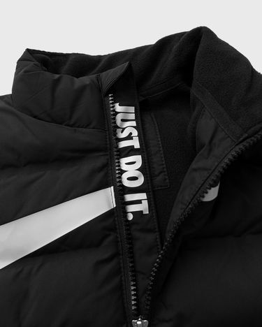 Prešívaná bunda Nike Wrap Swoosh Debossed Quilt Jacket Čierna | 86M133-023, 2