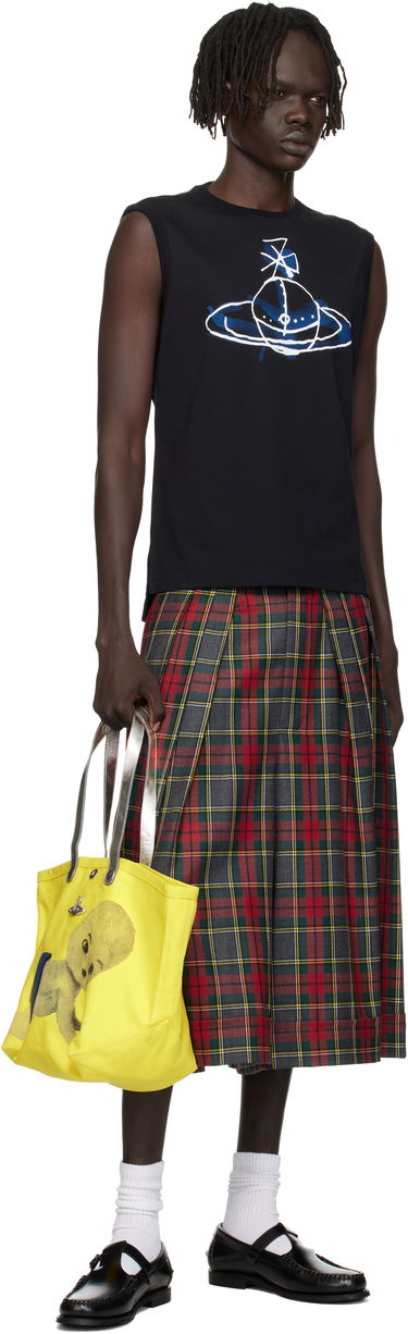 Tielko Vivienne Westwood Vivienne Westwood Drawn Orb Sleeveless T-Shirt Čierna | 2G01000A-J001M-, 3