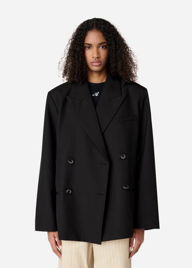 Bunda AXEL ARIGATO Double-Breasted Cropped Blazer Čierna | A2873001, 7