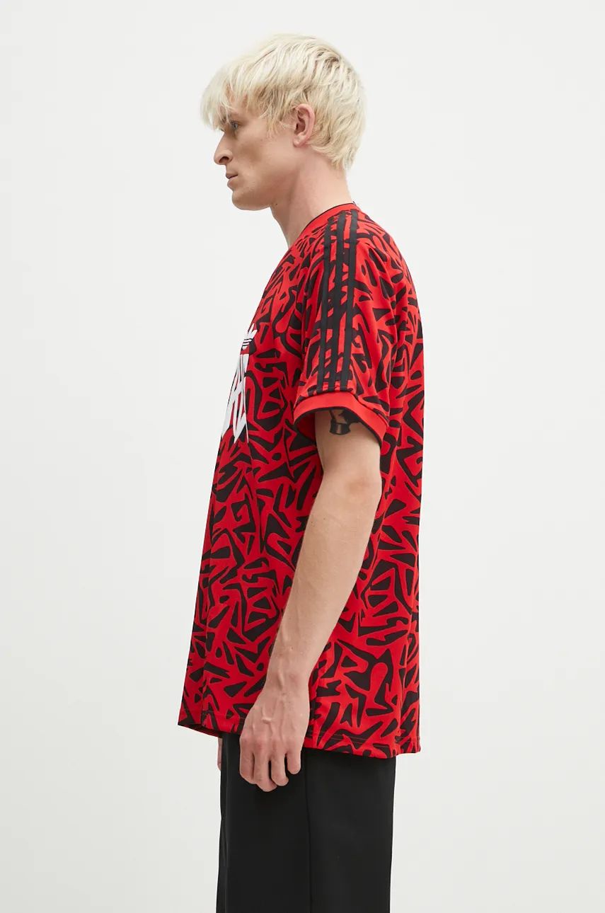 Tričko adidas Originals T-Shirt Print Short Sleeve Červená | IZ4833, 1