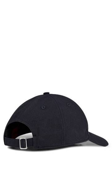 Šiltovka BOSS HUGO Cotton-twill Cap with Raw-edge Logo Navy | 50539561, 1