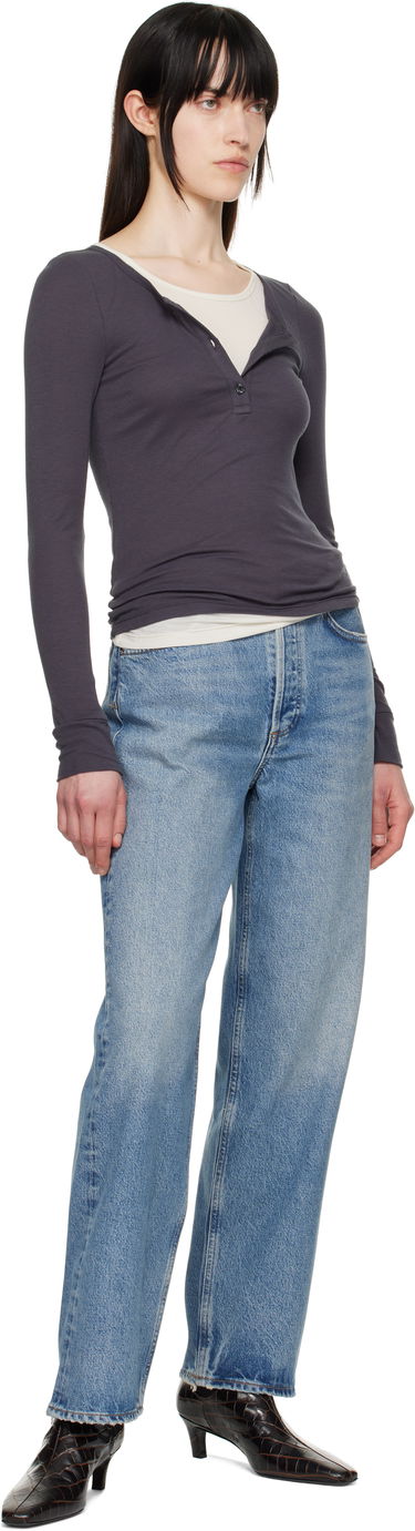 Džínsy AGOLDE AGOLDE Henson Loose-Fit Jeans Modrá | A219-1535, 3
