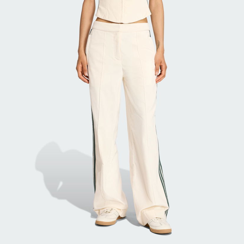 Nohavice adidas Originals adidas Originals Velvet Wide Leg Pants Biela | KF2303