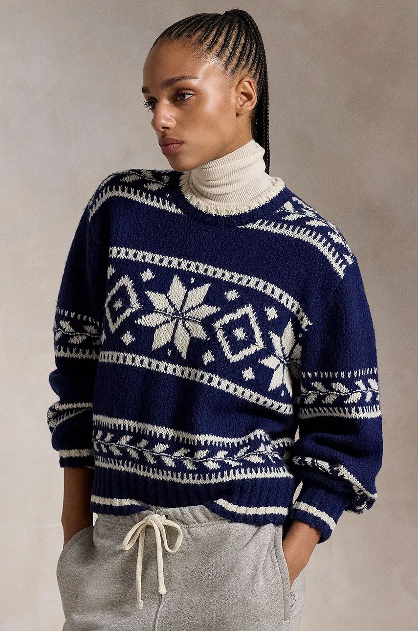 Sveter Polo by Ralph Lauren Polo Ralph Lauren Warm Wool Sweater Navy | 211947933, 0