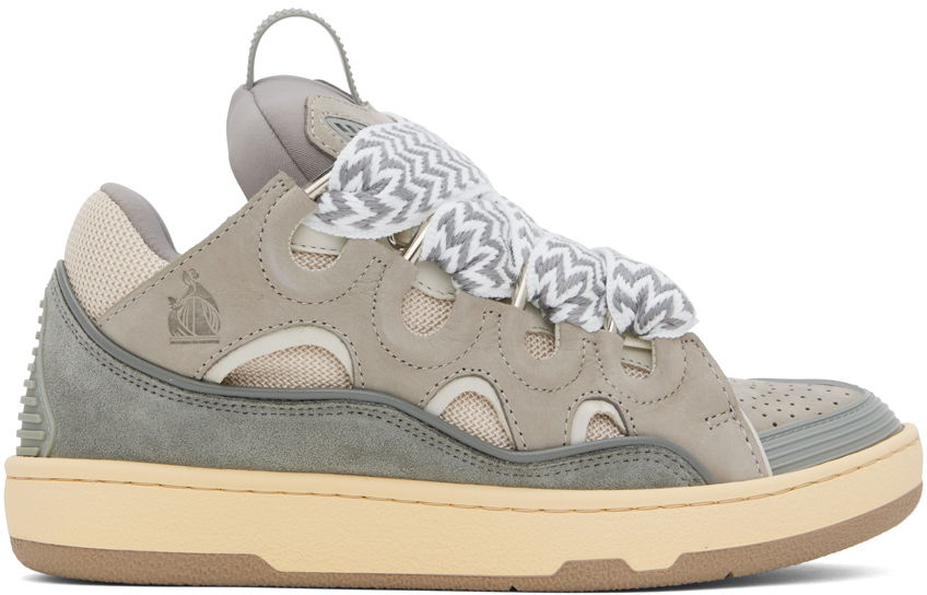 Tenisky a topánky LANVIN Leather Curb Sneakers "Gray" Šedá | FW-SKDK02-DRAG-A21, 0
