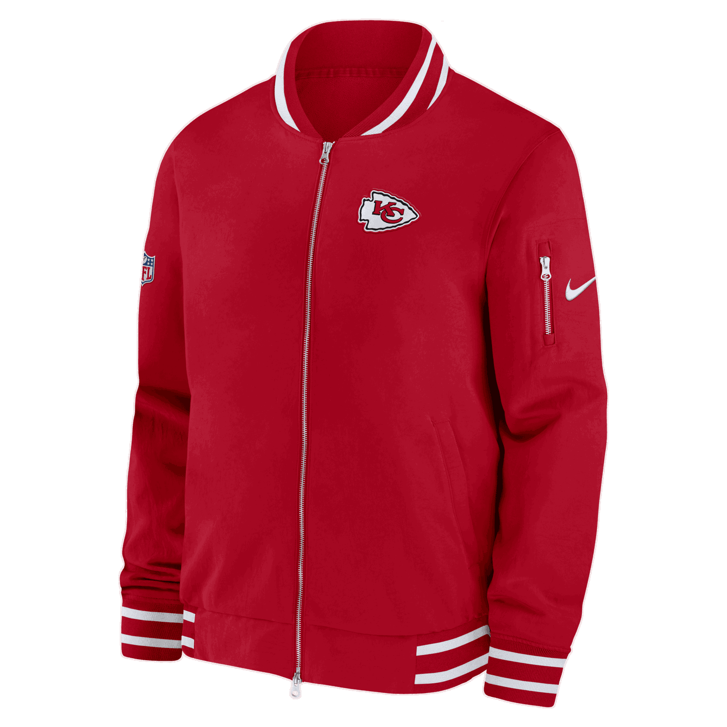 Bomber bunda Nike Coach NFL Kansas City Chiefs Bomber Červená | HF1043-657, 0