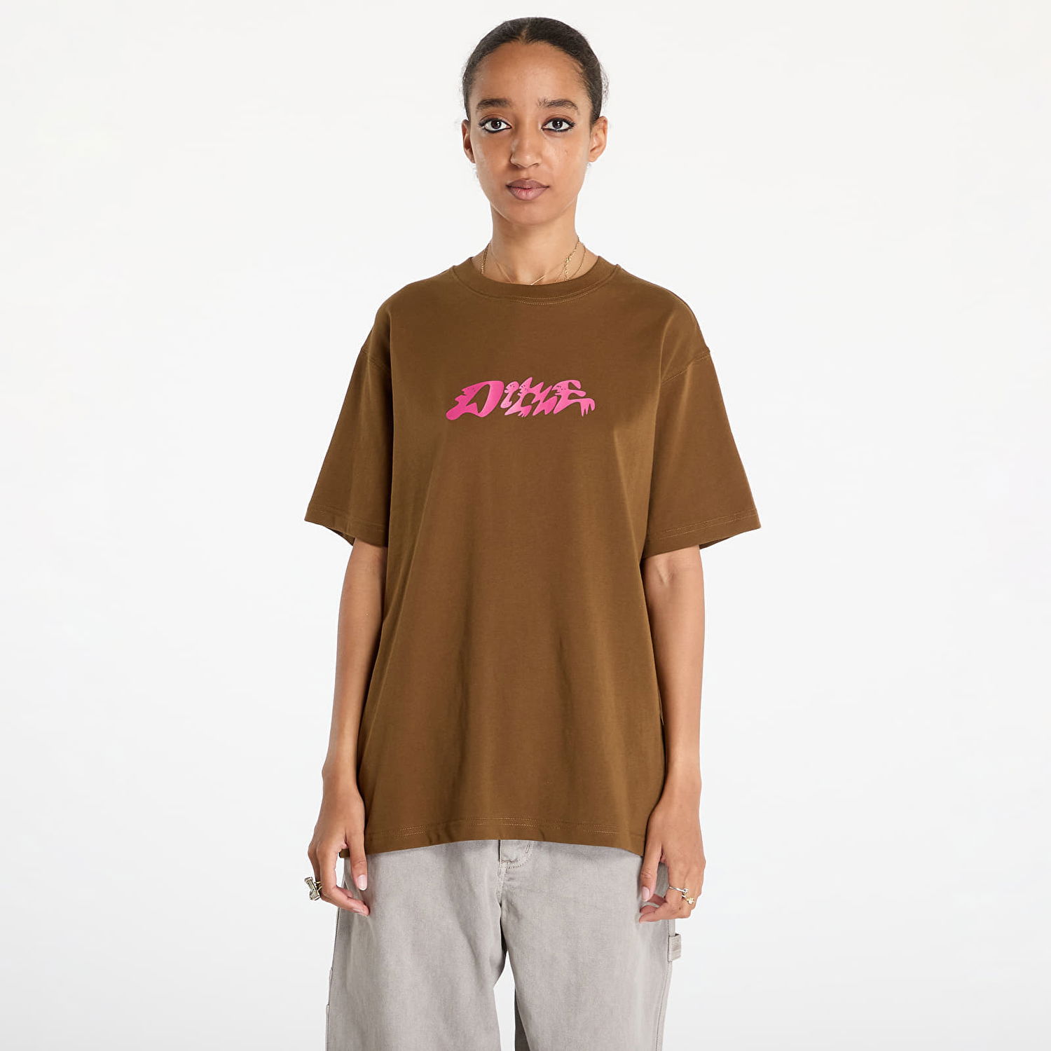 Tričko Dime Happy T-Shirt Hnedá | DIMEFA2430BRW, 1