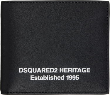 Peňaženka DSQUARED2 Dsquared2 Heritage Leather Wallet Čierna | WAM0075_12900001, 0