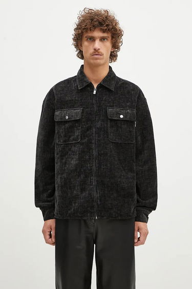 Košeľa DAILY PAPER Hakim Velvet Longsleeve Shirt Čierna | 2421090, 0