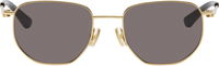Geometric Split Metal Sunglasses