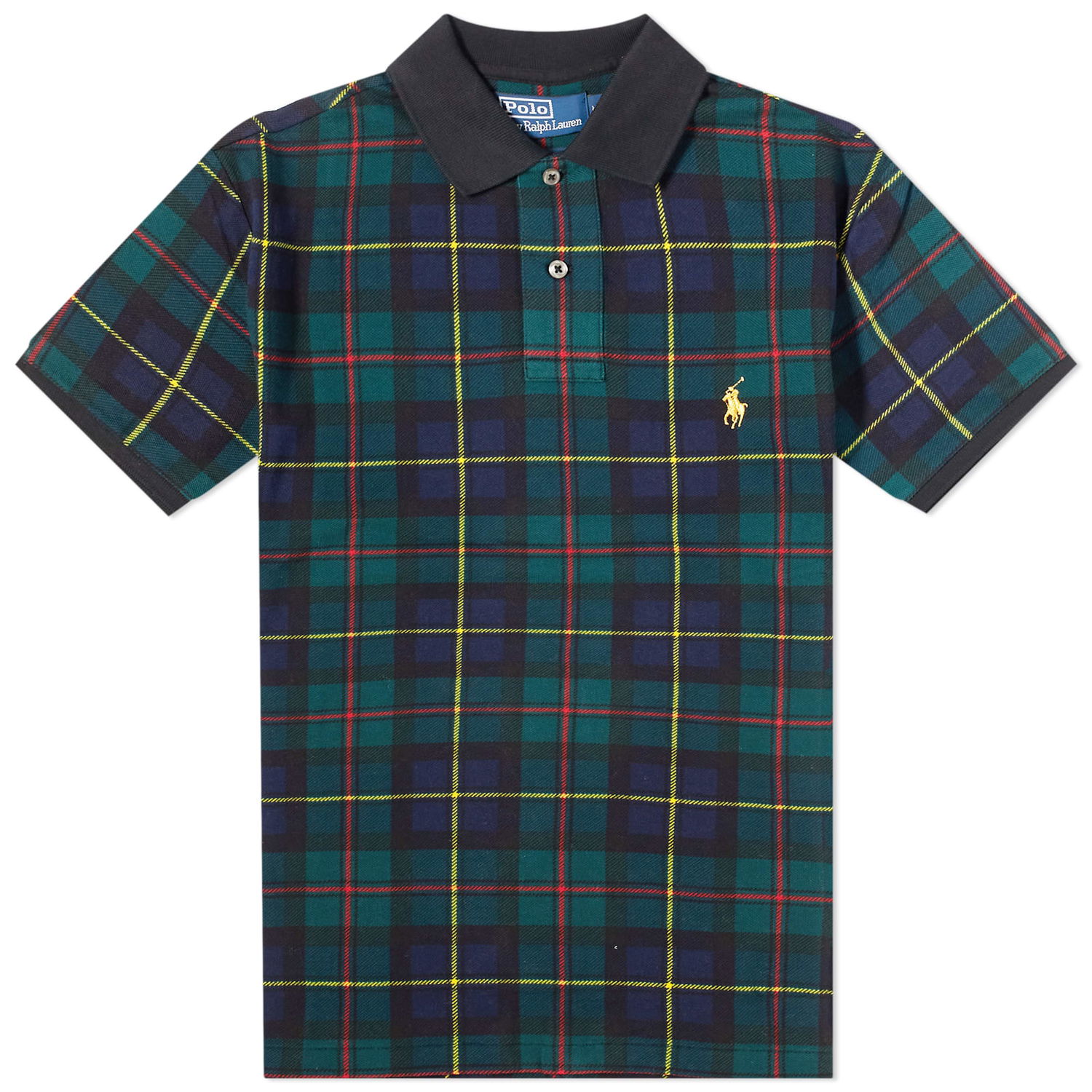 Košeľa Polo by Ralph Lauren Gold PP Tartan Polo Navy | 710880182001, 0