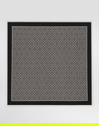 Silk Scarf With Micro-design And Logo Print