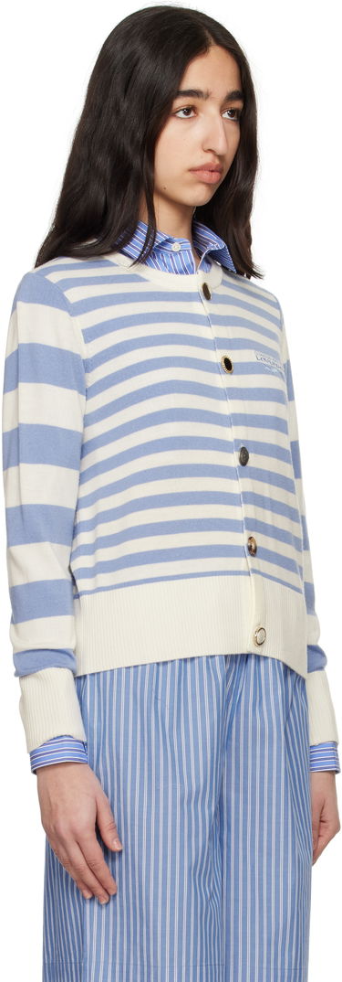 Sveter Charles Jeffrey Loverboy Charles Jeffrey LOVERBOY Striped Knit Cardigan Modrá | 54090201, 1