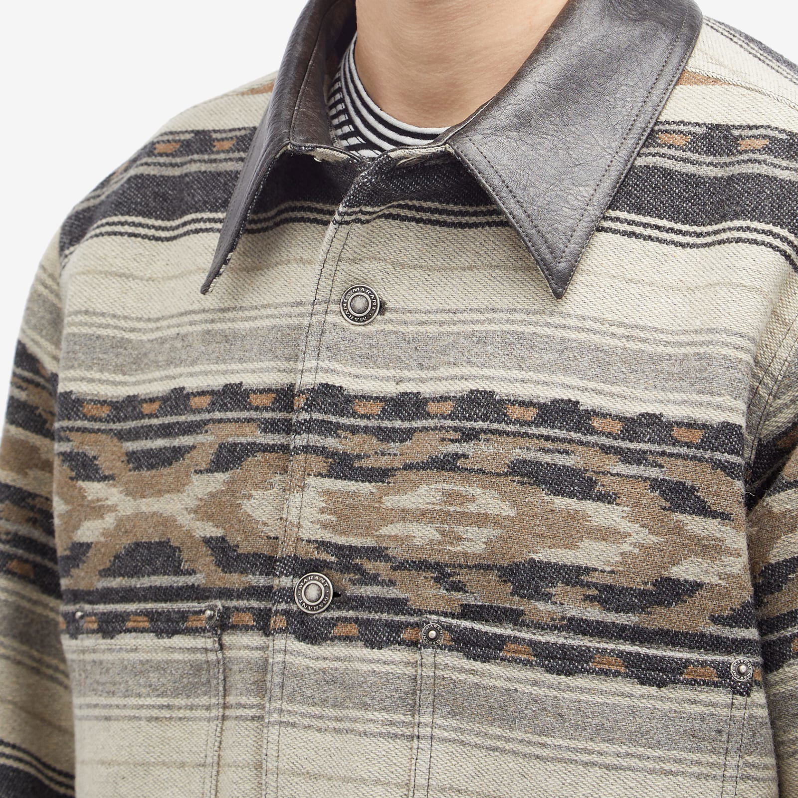 Geometric Print Overshirt